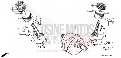 VILEBREQUIN/PISTON XRV750Y de 2000